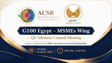 بفندق هلنان لاند مارك: G100 MSMEs Wing – Egypt وبالتعاون مع المجلس العربي عُقد اجتماع الربع الثاني لتعزيز التكامل بين المسؤولية المجتمعية والتنمية المستدامة وتمكين المرأة اقتصاديًا