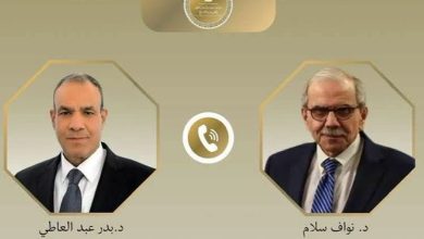 وزير الخارجية يبحث مع رئيس الوزراء اللبناني تطورات الأوضاع في لبنان
