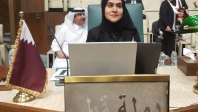 مريم الشيبي ممثلة قطر أمام مؤتمر المرأة الدبلوماسية : جائزة المرأة العربية الدبلوماسية حافز لمواصلة خدمة المجتمعات العربية