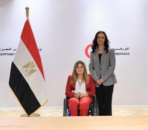المشرف العام على القومي للأشخاص ذوي الإعاقة ووزيرة التضامن الاجتماعي تشهدان توقيع بروتوكول تعاون بين الهلال الأحمر المصري والقومي لذوي الإعاقة