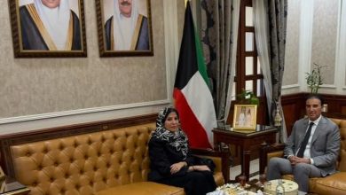 المندوب الدائم لدولة الكويت لدى جامعة الدول العربية يستقبل المديرة التنفيذية لمنظمة تنمية المرأة