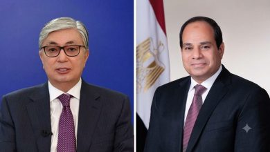 قاسم جومارت رئيس كازاخستان يرسل برقية تهنئة إلى السيد الرئيس عبد الفتاح السيسي بمناسبة عيد ثورة ٢٣ يوليو
