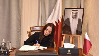الدكتورة راندا رزق تقدم واجب العزاء في وفاة الأمير الوالد الشيخ حمد بن خليفة آل ثاني بسفارة دولة قطر بالقاهرة 2 الدكتورة راندا رزق تقدم واجب العزاء في وفاة الأمير الوالد الشيخ حمد بن خليفة آل ثاني بسفارة دولة قطر بالقاهرة