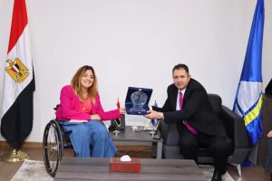 محافظ دمياط يستقبل المشرف العام على المجلس القومى للأشخاص ذوي الإعاقة فى مستهل زيارتها للمحافظة