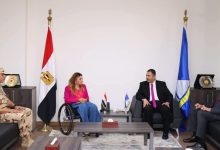 محافظ دمياط يستقبل المشرف العام على المجلس القومى للأشخاص ذوي الإعاقة فى مستهل زيارتها للمحافظة 9 محافظ دمياط يستقبل المشرف العام على المجلس القومى للأشخاص ذوي الإعاقة فى مستهل زيارتها للمحافظة