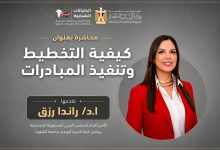 «التخطيط الفعّال وتحويل الأفكار إلى مبادرات مؤثرة».. محاضرة متخصصة لـ أ.د. راندا رزق ضمن برنامج تطوير قدرات الكيانات الشبابية