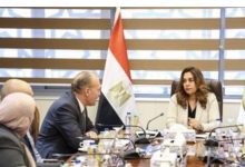 وزيرة التنمية المحلية والبيئة تعقد اجتماعاً لمتابعة الموقف التنفيذى لمشروع تطهير مصرف كيتشنر مكون المخلفات الصلبة بمحافظات كفر الشيخ والغربية والدقهلية