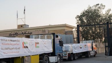 دخول 5 قوافل مساعدات إماراتية إلى قطاع غزة تحمل 683 طناً من المساعدات الإنسانية