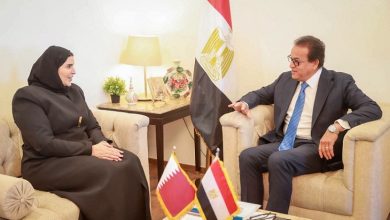 وزير الصحة يبحث مع وزيرة التعاون الدولي القطرية دعم الأشقاء الفلسطينيين وتعزيز التعاون الصحي بين مصر وقطر