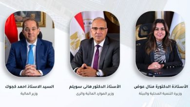 وزراء الري والتنمية المحلية والبيئة والمالية يبحثون تعزيز مشروعات مواجهة تغير المناخ وتوفير التمويلات الدولية
