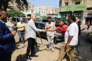 محافظ القاهرة يتفقد أعمال تطوير ورفع كفاءة شارع السرايات بحي الوايلي